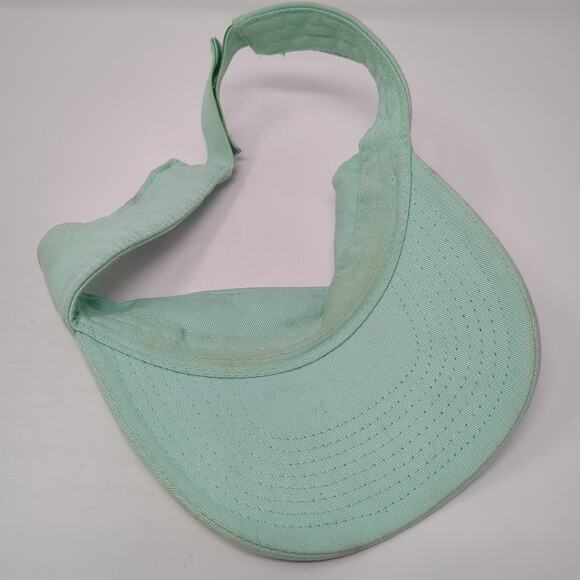 San Diego Strapback Visor Hat Green One Size Adjustable River Beach - Picture 6 of 8